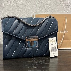Michael Kors Rose Purse in Navy